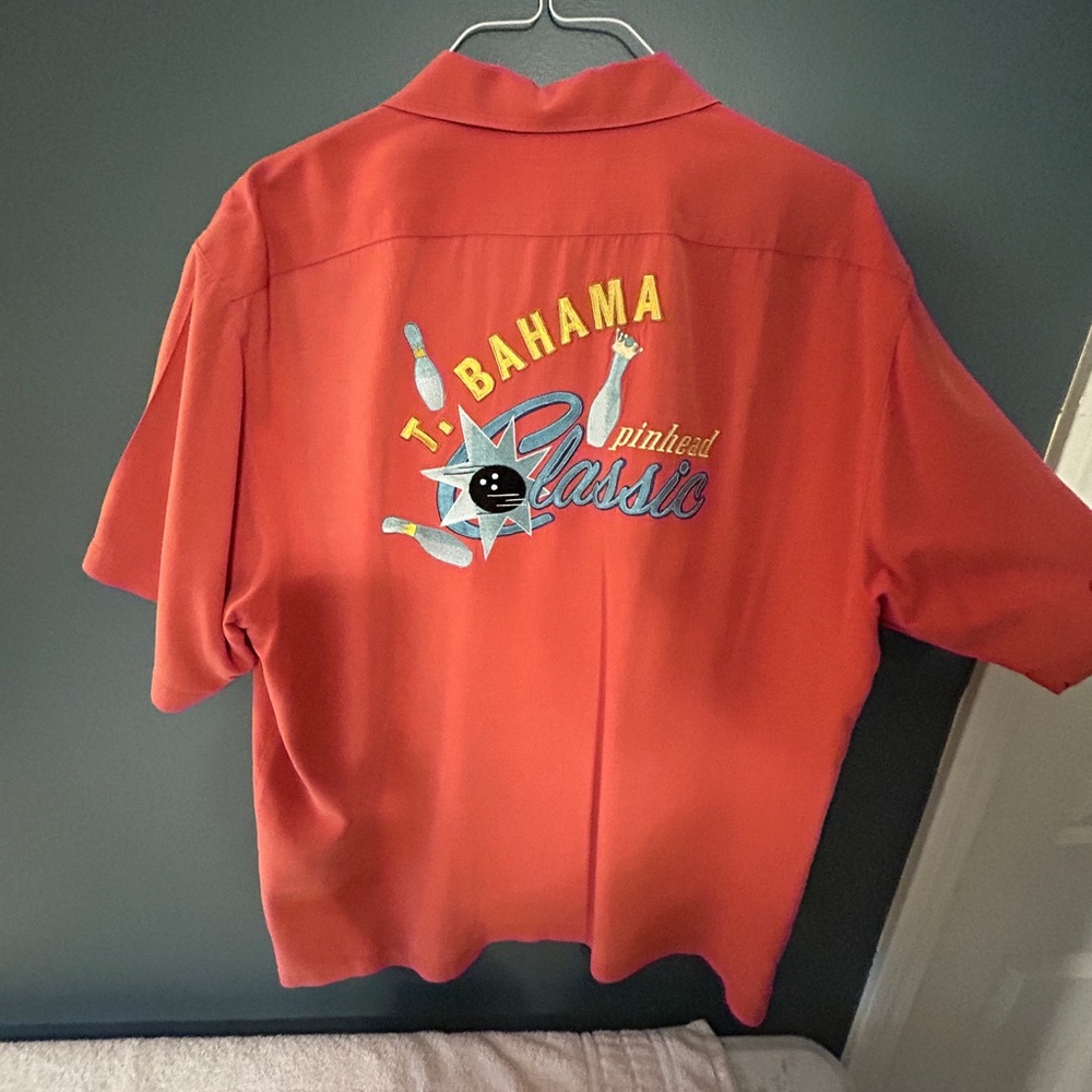 Tommy Bahama Red Bowling Shirt